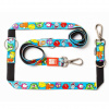 Max&Molly Multi-Leash Little Monsters - odnímateľné vodítko pre psa, zaujímavý vzor, 200cm - L