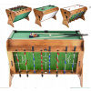 STÔL NA FUTBALOVÚ HRU VZDUŠNÝ HOKEJ BILARD METEOR 3v1 108x85x86 ROTAČNÝ MDF