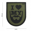 WARAGOD PVC nášivka I love my beard