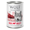 Wolf of Wilderness Adult 6 x 400 g - Single Protein - High Valley - hovädzie