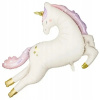 Balón Párty Deco jednorožec 36 palcov biely bledý ružová 1 ks
