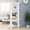 Knižnica/deliaca stena biela 80x30x160 cm drevotrieska-ForU-811565