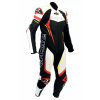 Moto kombinéza RICHA FRANCORCHAMPS jednodielna červená/fluo žltá - nadmerná veľkosť - Veľkosť 60