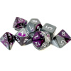 Sada kociek na RPG: Chessex - Gemini Purple-steel White (7 ks)