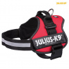 Julius-K9 silový postroj 2/L-XL 71-96 cm/50 mm, - červený