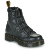 Dr. Martens Polokozačky 1460 Lace To Toe Boot Black Milled Nappa Čierna