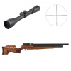Výhodný set PCP vzduchovka Kuzey Arms K600 4,5mm a puškohled VictOptics PAC 3-9x40 1