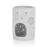 Home decor Aroma lampa porcelánová 8,5 x 11,5 cm, hvězdy, bílá