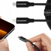 Kábel Blashorn USB typ C - Apple Lightning 1,2 m, čierny