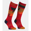 Pánske lyžiarske ponožky Ortovox Free Ride Long Socks Cozy cengia rossa 39-41