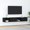 vidaXL TV stolíky 2 ks dub čierne 80x31x25,5 cm kompozitné drevo 861457