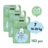 Muumi Baby Pants 7 XL 16-26 kg (102 ks), mesačné balenie nohavičkových eko plienok