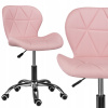Stolička Schchara stoličky 2022 1x378 Rotačné kreslo s ružovým nastavením (Nočná lampa Silikón LED RGB USB 16 farieb pilot)