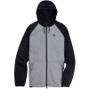 pánska mikina BURTON CROWN WEATHERPROOF FZ Gray Heather/True Black XXL + doprava zdarma