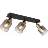 Globo Lighting Hollys stropné svietidlo 3x40 W čierna-zlatá 54310-3