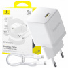 Nabíjačka Baseus 20 W s káblom USB-C 60 W 20 V/3 A 1 m - biela