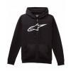 MOTOCYKLOVÁ MIKINA S KAPUCŇOU ALPINESTARS FLEECE AGELESS V3 BLACK/WHITE S