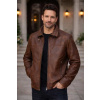 Max Original Leather Pánska kožená bunda 5201 brown (2XL 54-56) - Brown - 2XL