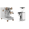 Lelit MaraX3 PL62X3, white + Rocket Espresso GIANNINO, chrome/black