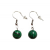 VM Náušnice 10mm Malachit synt.
