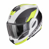 Moto prilba SCORPION EXO-TECH EVO TEAM bielo/fluo žltá - Veľkosť L