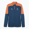 Pánska futbalová mikina PUMA Neymar Jr Creativity 1/4 Zip Top ocean tropic/hot heat (XL)