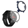 kwmobile 2 kryt with Ochranné sklo for Garmin Forerunner 255 / 255 Music kryt - Tempered sklo with Plastic Frame kryts - Průhledný / tmavý modrá