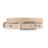 Brødrene Dámsky kožený opasok 120 cm | béžová O-OPD29/BEIGE120
