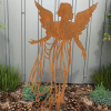 Angel OpenWork Garden Ornament Priemyselná hrdza