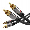 PremiumCord HQ stínený kabel 2x CINCH-2x CINCH M/M 1,5m (kjqccmm015)