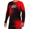 100% Pánské tričko 100% R-CORE X LE Dres dlouhý rukáv Black/Red vel. M (NOVINKA 2023)