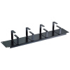 DATACOM 19'' vyväzovací panel 2U 4x kov.háčik (8,0 x 4,5-6,0cm) čierny 75041