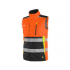 Vesta CXS BENSON, pánska, výstražná, zateplená, oranžovo-čierna, veľ. XL