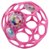 Oball Rattle 10 cm dark pink