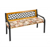 Bellatex Sedák na lavici hladký Káva zrnková hnědá, červená rozměr 40x140 cm