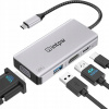 USB intpw HUB Adapter USB C do HDMI VGA 4K