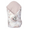 Baby Nellys Bavlnená zavinovačka s kokosovou vložkou, Slon a Dúha, biela/béžová