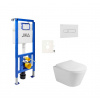 Siko Cenově zvýhodněný závěsný WC set Jika do lehkých stěn / předstěnová montáž + WC Glacera Ava JSAVA1