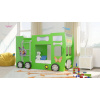 Dětská patrová postel Happy Bus zelený 190 x 90 cm