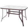 Springos Záhradný stôl 120x70, hnedý TOSCANA GF0076