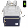 Himawari notebook batoh 6972821260618 13.3 “ (Ženy Himawari 9001 USB Navy Blue School Batoh)