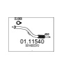Výfukové potrubie MTS 01.11540 MTS MTS01.11540
