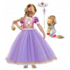 Dievčenský kostým - Rapunzel Dress Dress Delux Tangled 104/110 (Dievčenský kostým - Rapunzel Dress Dress Delux Tangled 104/110)