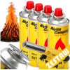 4× plynová kartuša – náplň do variča 400 ml, plynový horák, opaľovač