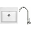 Set Sinks G24028 (dřez Solo 560 Milk 28 + baterie Arco Celonerezová)