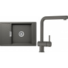 Set Schock S5-1 (dřez Mono D-100XS Silverstone + baterie Epos Silverstone)