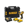 DEWALT Akumulátorový rázový uťahovák 18 V bez uhlíkovej kefky (2 x 2,0 Ah batéria + nabíjačka + TSTAK) DCF809D2T