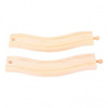 Bigjigs Rail Oblúkové koľaje 22 cm, 2 ks