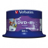 Verbatim DVD+R Wide Inkjet Printable No ID Brand 43512 4.7GB 16x spindle 50-pack