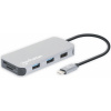 MANHATTAN USB-C 8 v 1 Dokovacia stanica HDMI RJ45 3xUSB-A